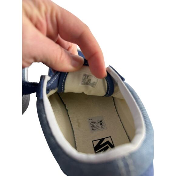 VANS OLD SKOOL V SHOE Blue/Light Blue KIDS SIZE 2.5 New W/O Box - Picture 4 of 9